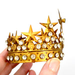 Small Santos Crown Antiqued Gold