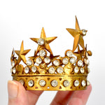 Small Santos Crown Antiqued Gold