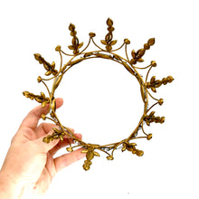 Load image into Gallery viewer, Rhinestone Santos Crown Antiqued Gold
