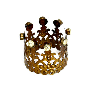 Mini Rhinestone Santos Crown