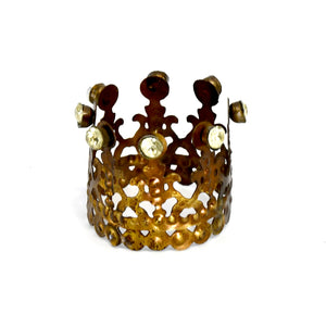 Mini Rhinestone Santos Crown
