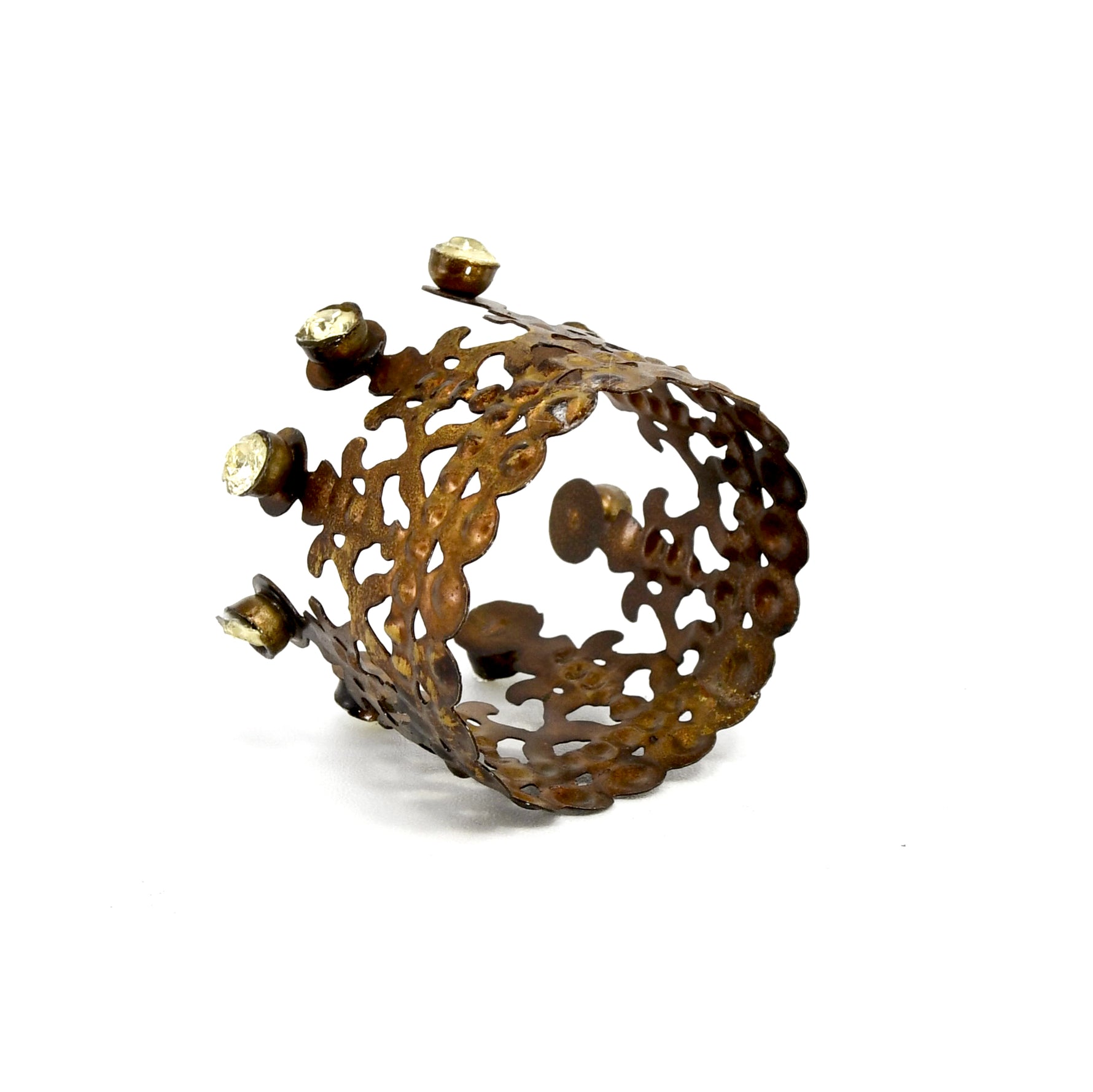 Mini Rhinestone Santos Crown