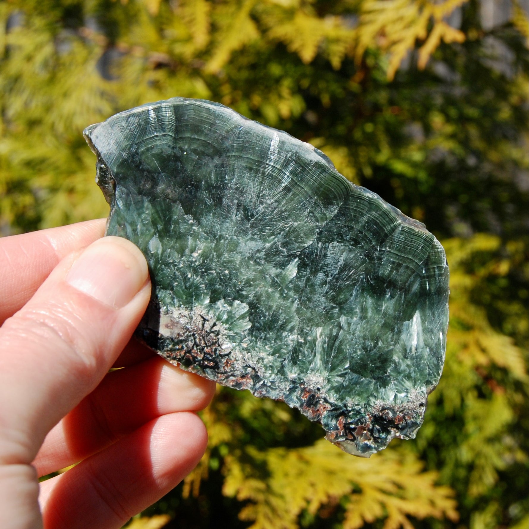 Seraphinite Crystal Slab Slice