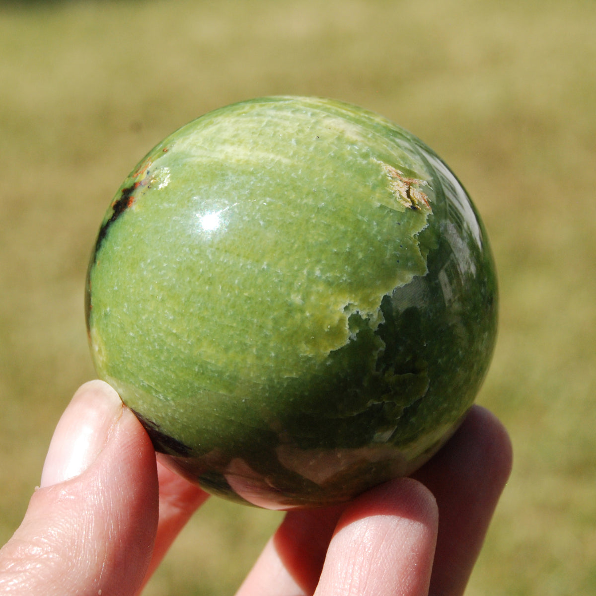 Serpentine Crystal Sphere