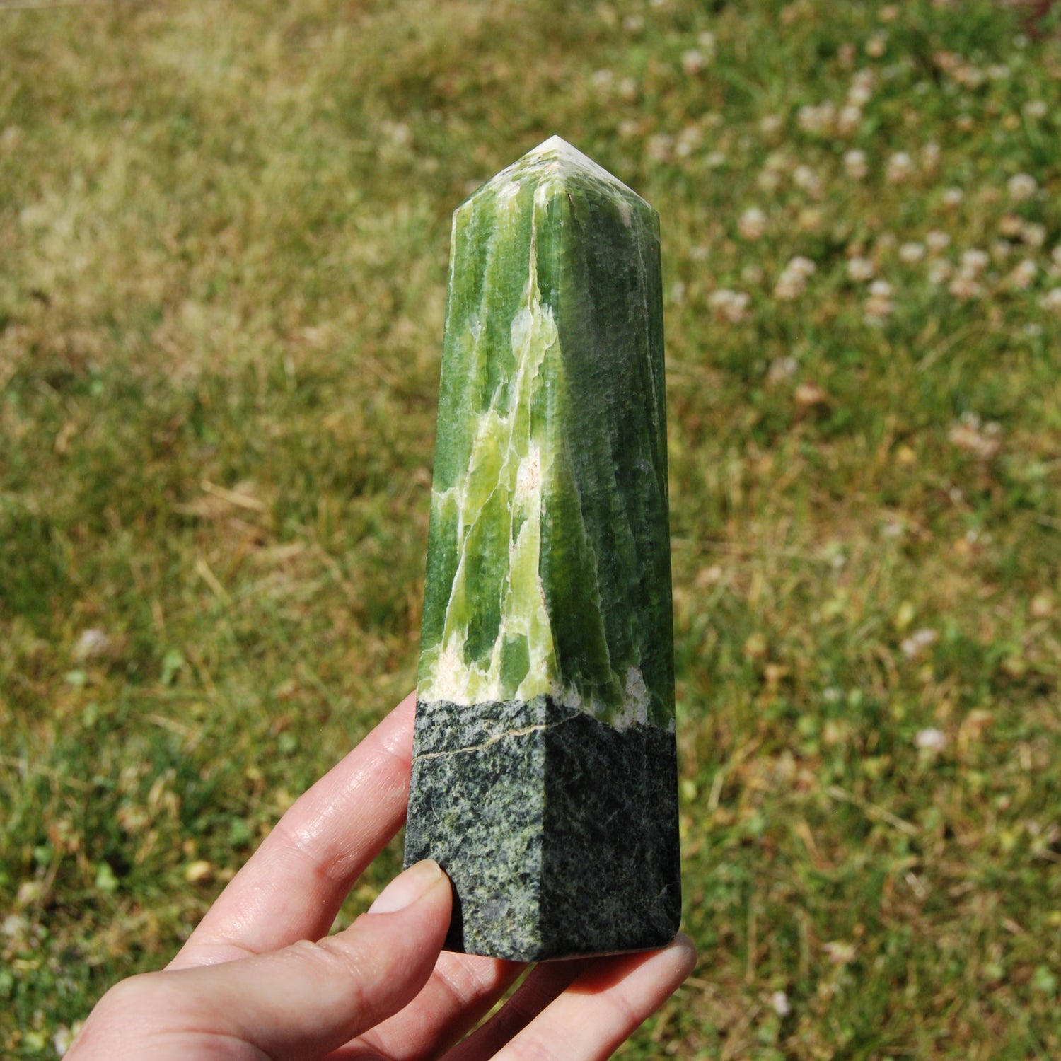 Serpentine Crystal Tower