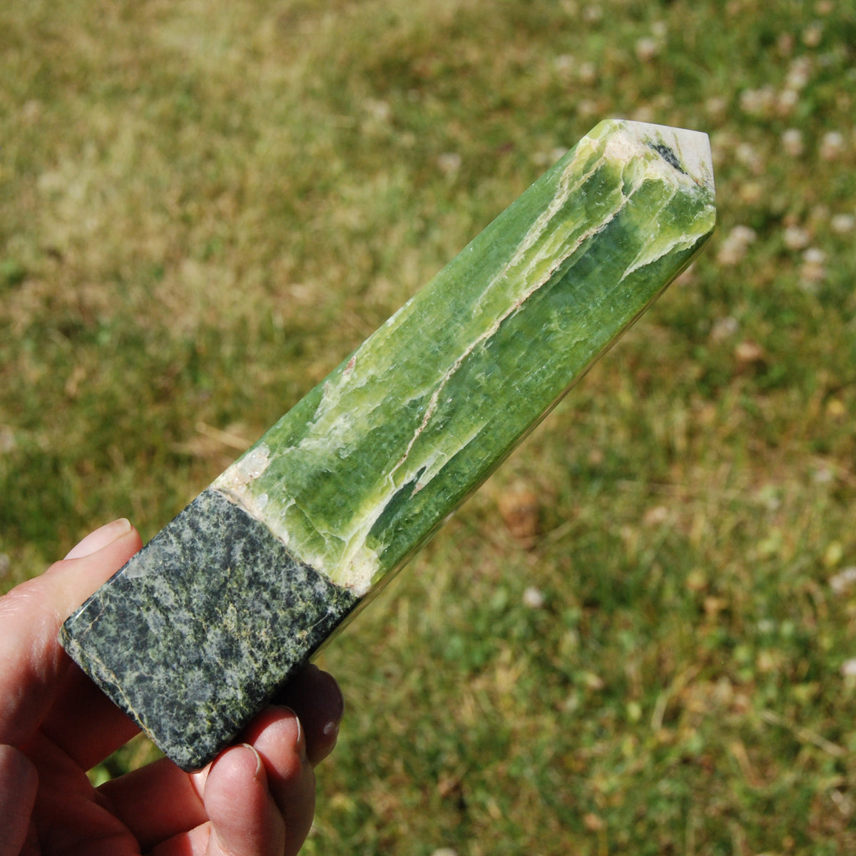 Serpentine Crystal Tower