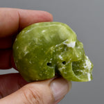 Serpentine Carved Crystal Skull