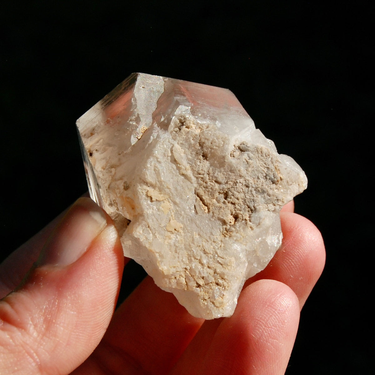 Isis Face Channeler Smoky Lemurian Seed Quartz Crystal