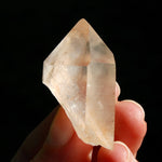 Pink Shadow Lemurian Seed Quartz Crystal