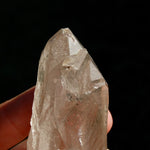 inset Smoky Lemurian Seed Crystal, Rainbow Lemurian Quartz Crystal