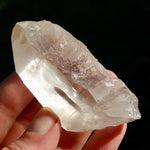 inset Smoky Lemurian Seed Crystal, Rainbow Lemurian Quartz Crystal