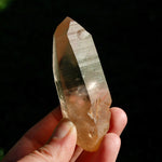 Gemmy Channeler Lemurian Seed Quartz Crystal, Smoky Lemurian Starbrary, Pink Smoky Lemurian Quartz Crystal
