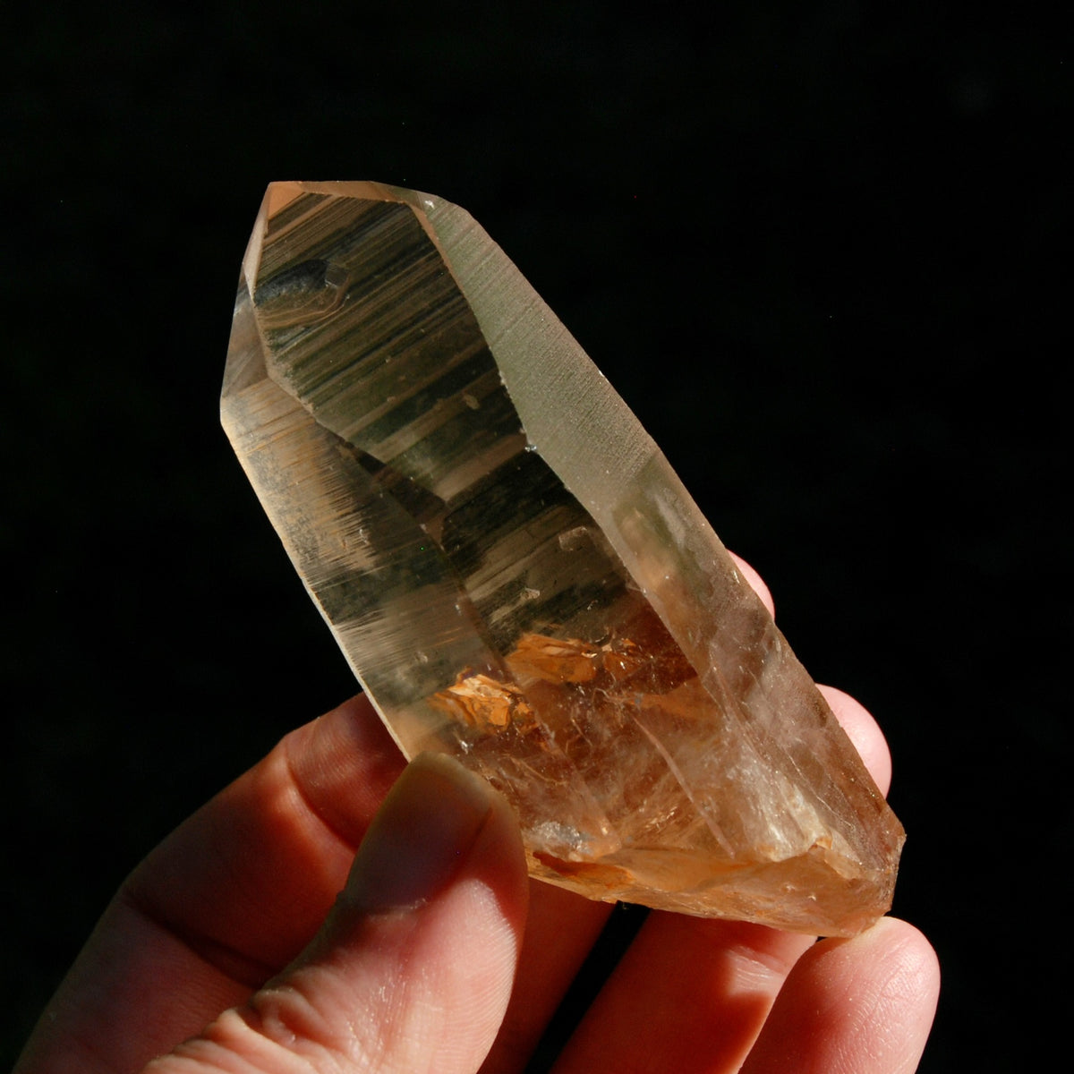 Gemmy Channeler Lemurian Seed Quartz Crystal, Smoky Lemurian Starbrary, Pink Smoky Lemurian Quartz Crystal