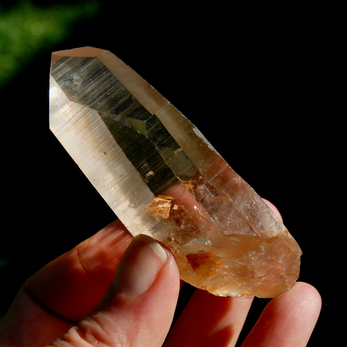 Gemmy Channeler Lemurian Seed Quartz Crystal, Smoky Lemurian Starbrary, Pink Smoky Lemurian Quartz Crystal