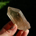 Tantric Twin Lemurian Quartz Crystal, Smoky Lemurian Seed Quartz Crystal