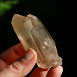 Tantric Twin Lemurian Quartz Crystal, Smoky Lemurian Seed Quartz Crystal