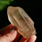 Tantric Twin Lemurian Quartz Crystal, Smoky Lemurian Seed Quartz Crystal