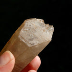 DT ET Trigonic Record Keeper Pink Shadow Smoky Lemurian Seed Quartz Crystal