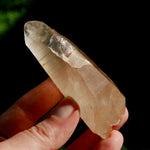 DT ET Trigonic Record Keeper Pink Shadow Smoky Lemurian Seed Quartz Crystal