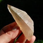 DT ET Trigonic Record Keeper Pink Shadow Smoky Lemurian Seed Quartz Crystal