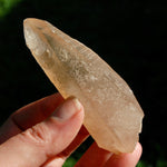 DT ET Trigonic Record Keeper Pink Shadow Smoky Lemurian Seed Quartz Crystal