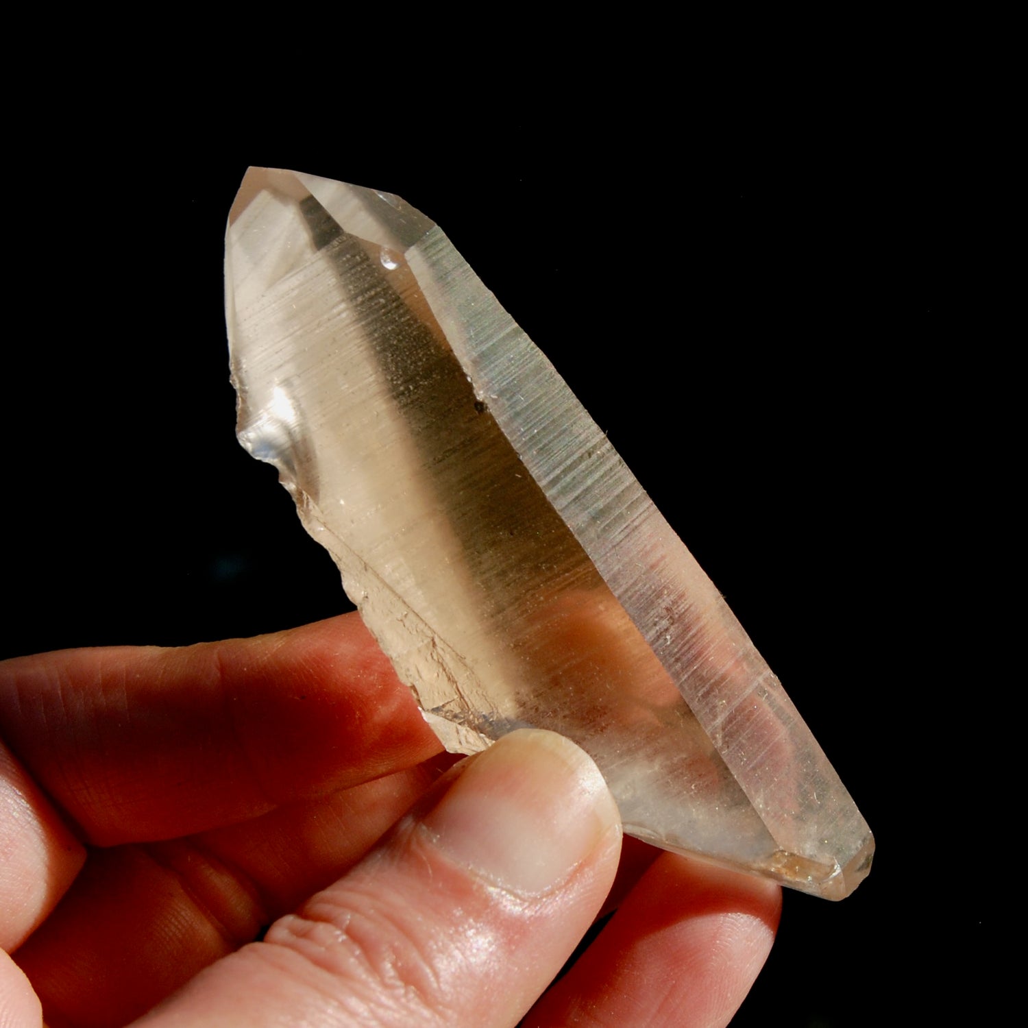 3.3" 66g Isis Face Lemurian Quartz Crystal Starbrary, Brazil