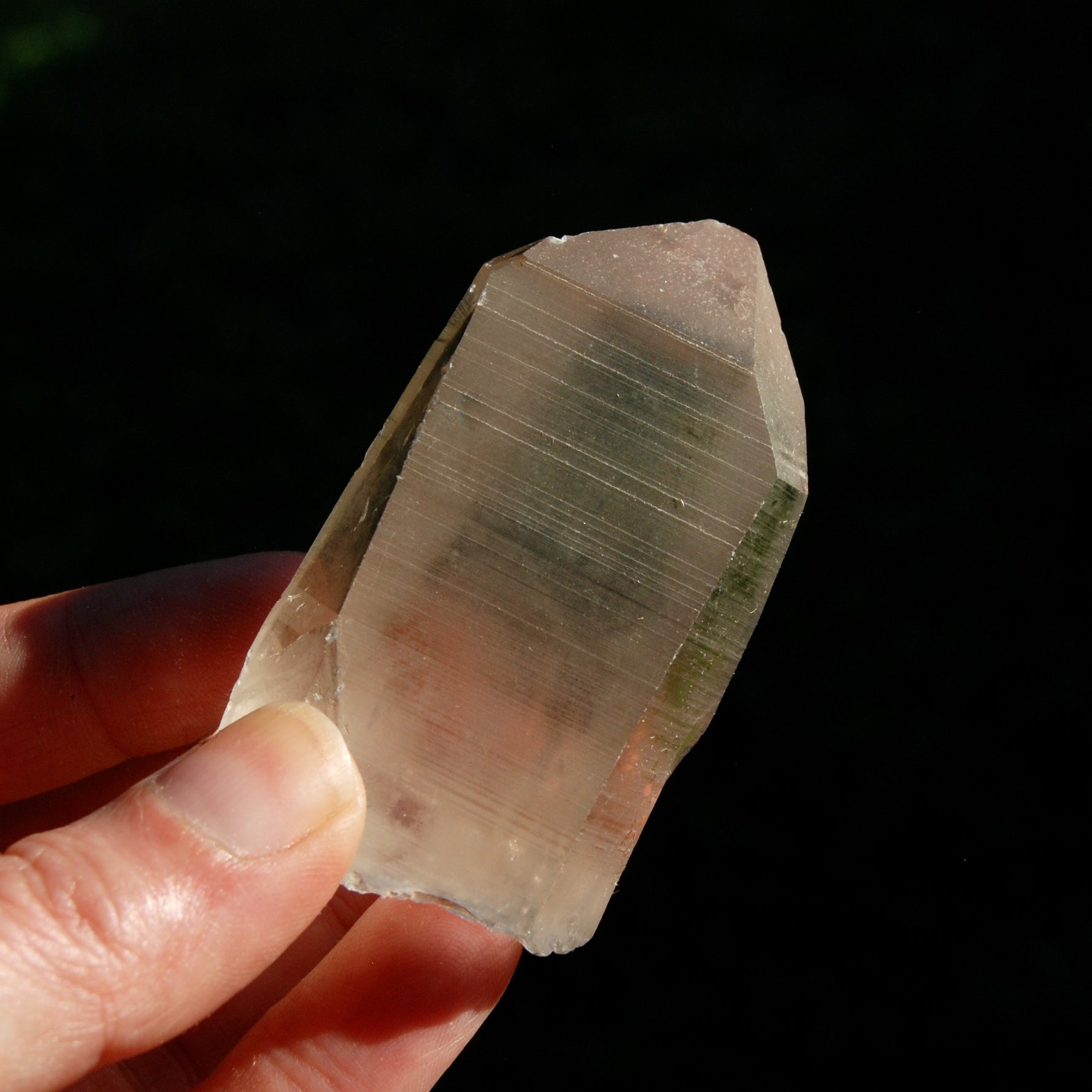 Isis Face Smoky Lemurian Quartz Crystal Starbrary, Brazil
