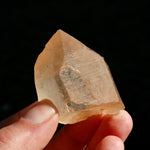 Peach Lemurian Seed Quartz Crystal