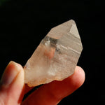 Record Keeper Pink Shadow Lemurian Seed Quartz Crystal, Brazil