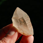 Record Keeper Pink Shadow Lemurian Seed Quartz Crystal, Brazil