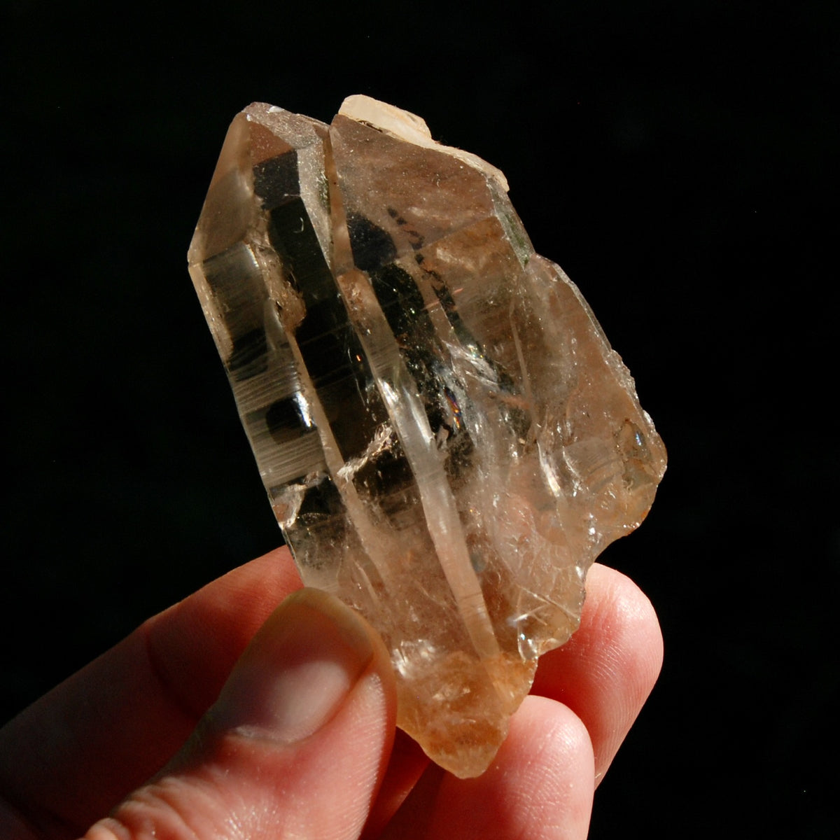 Tantric Twin Triplet Pink Shadow Lemurian Seed Quartz Crystal Starbrary
