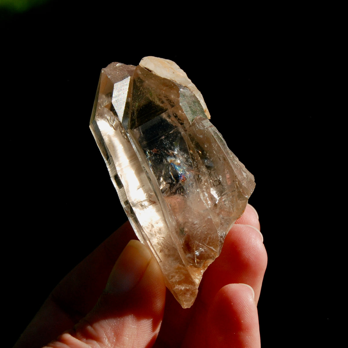 Tantric Twin Triplet Pink Shadow Lemurian Seed Quartz Crystal Starbrary