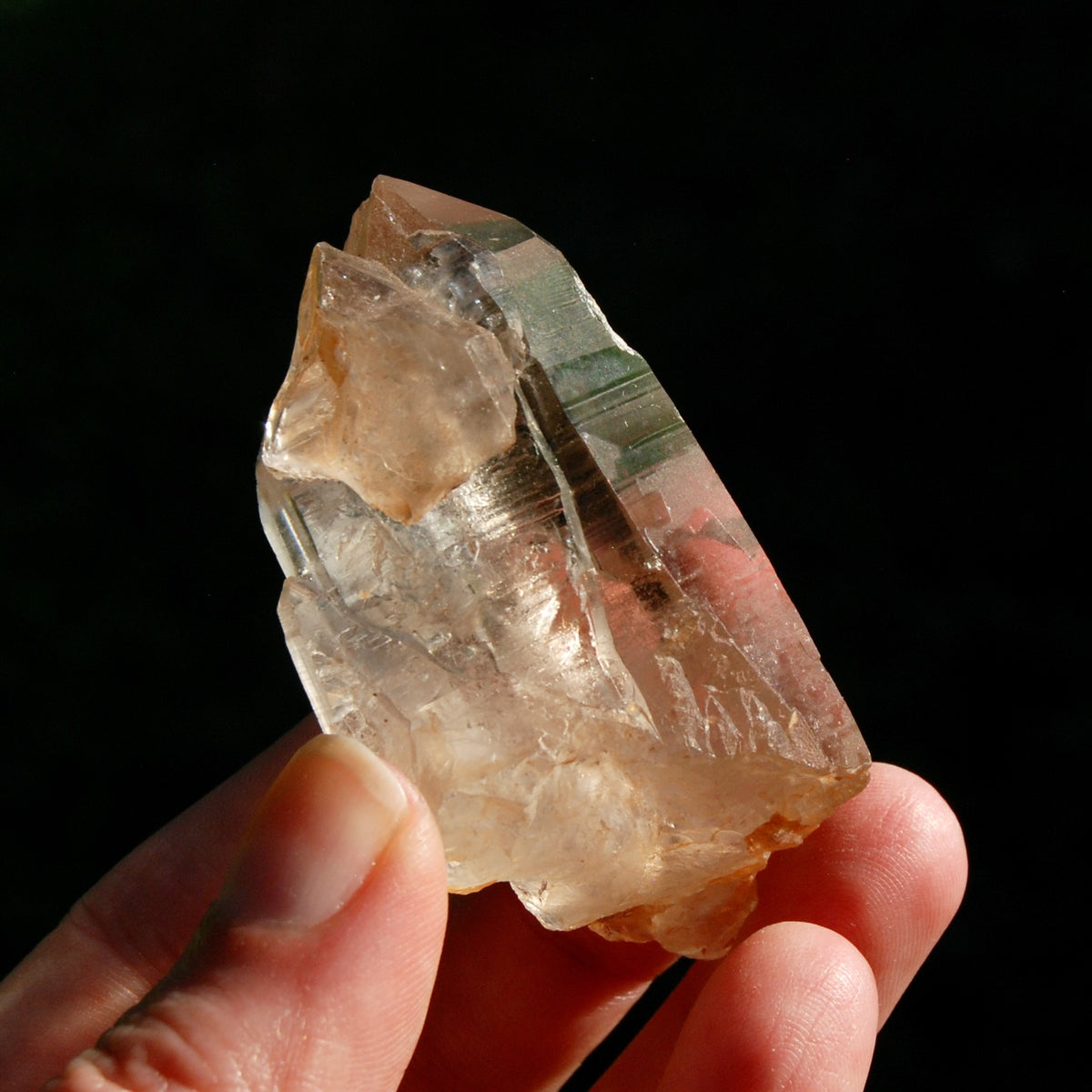 Tantric Twin Triplet Pink Shadow Lemurian Seed Quartz Crystal Starbrary