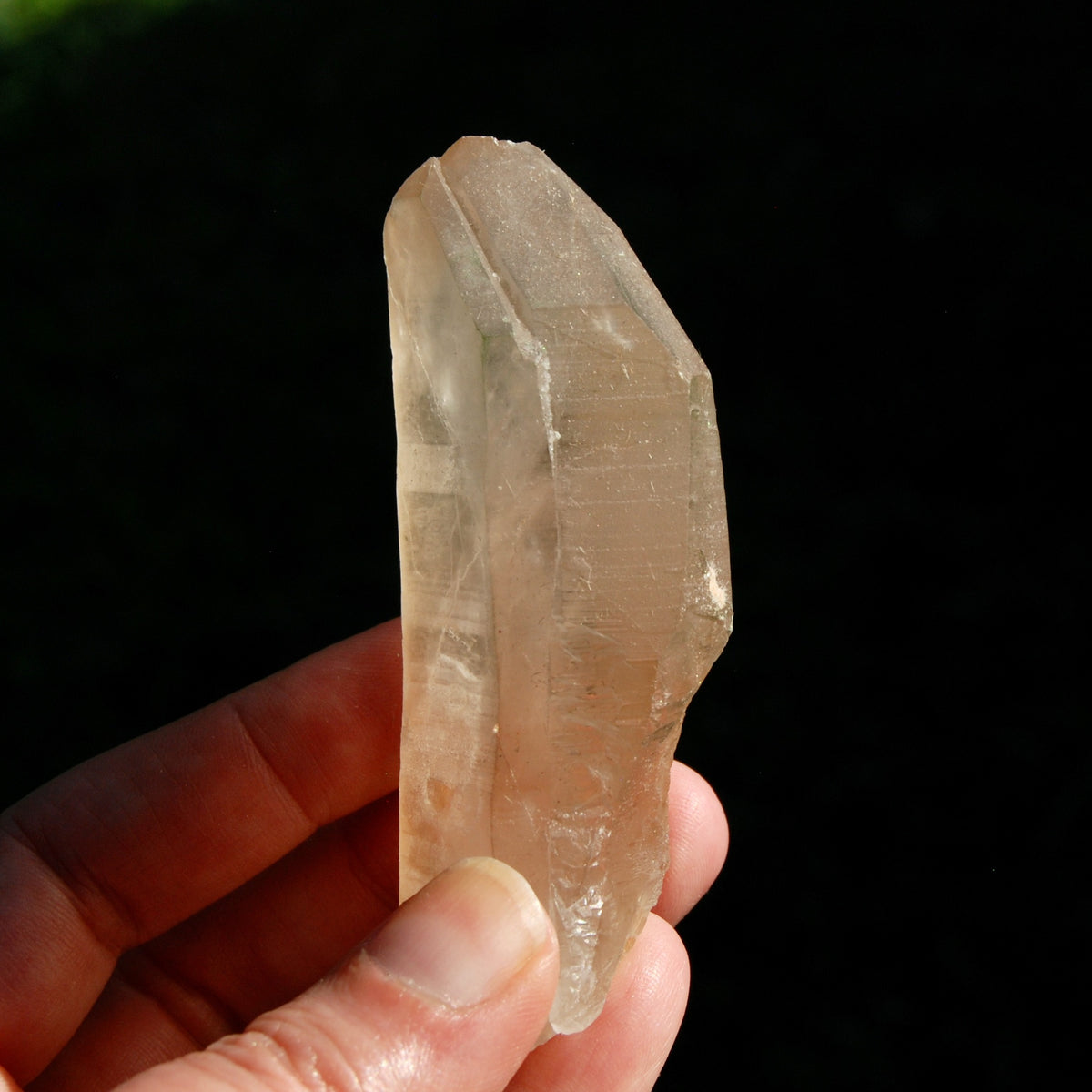 Isis Face Tantric Twin Pink Shadow Lemurian Seed Quartz Crystal, Record Keeper Lemurian Starbrary