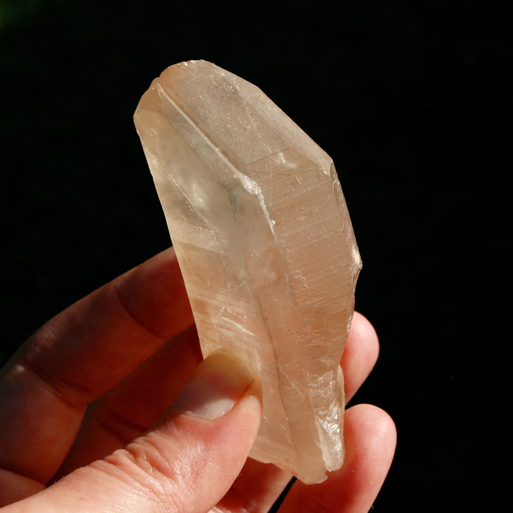 Isis Face Tantric Twin Pink Shadow Lemurian Seed Quartz Crystal, Record Keeper Lemurian Starbrary