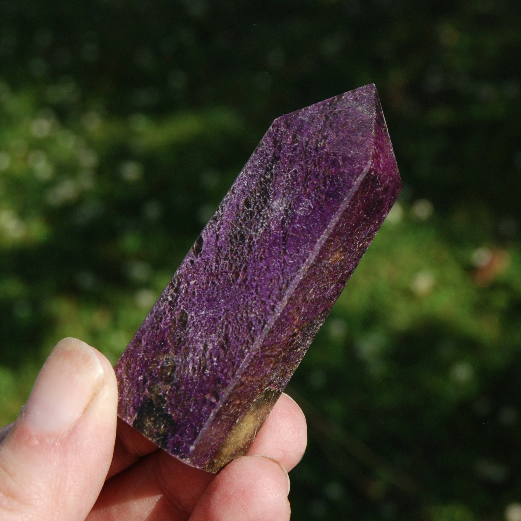 Atlantisite Stichtite Serpentine Crystal Tower, Atlantasite crystal tower