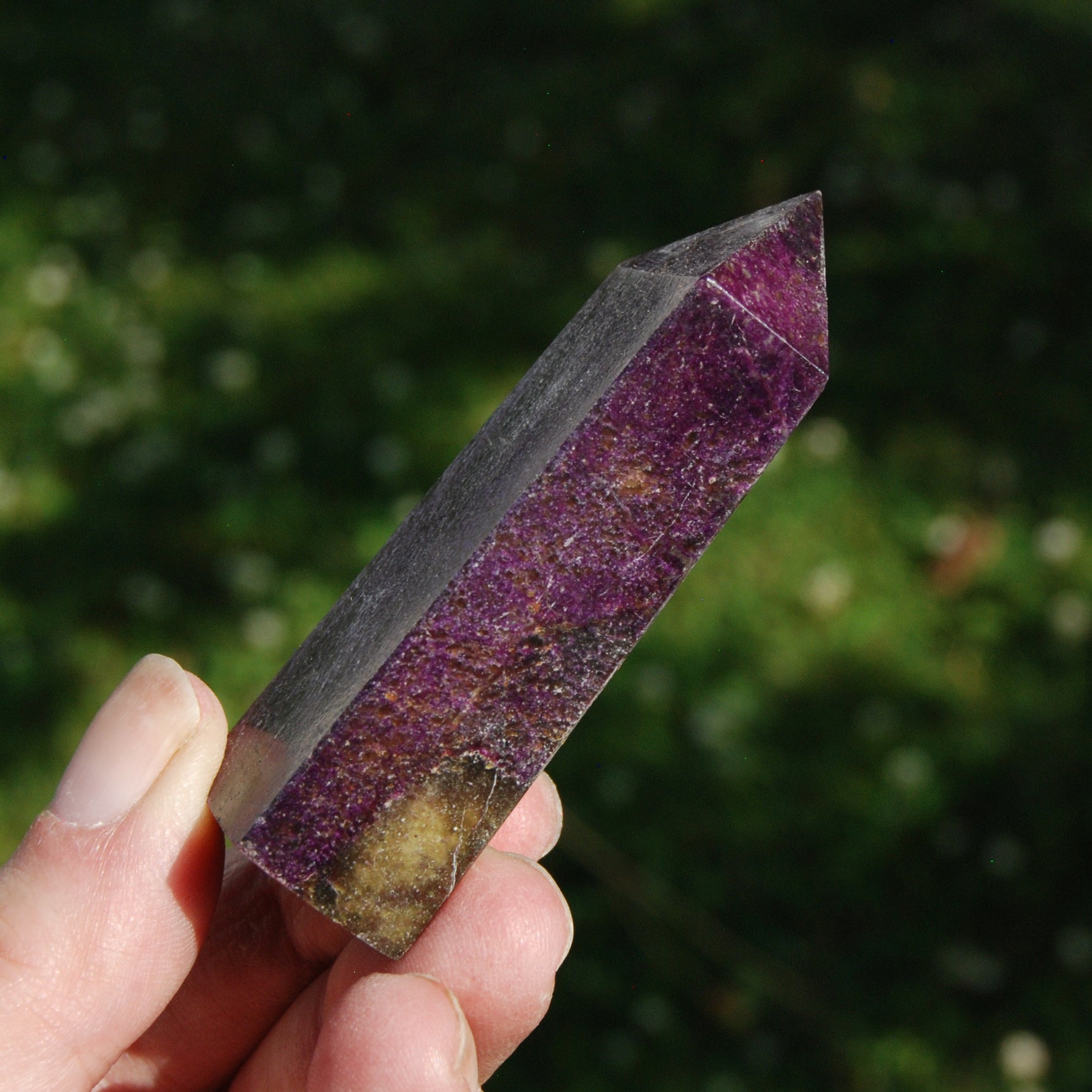 Atlantisite Stichtite Serpentine Crystal Tower, Atlantasite crystal tower
