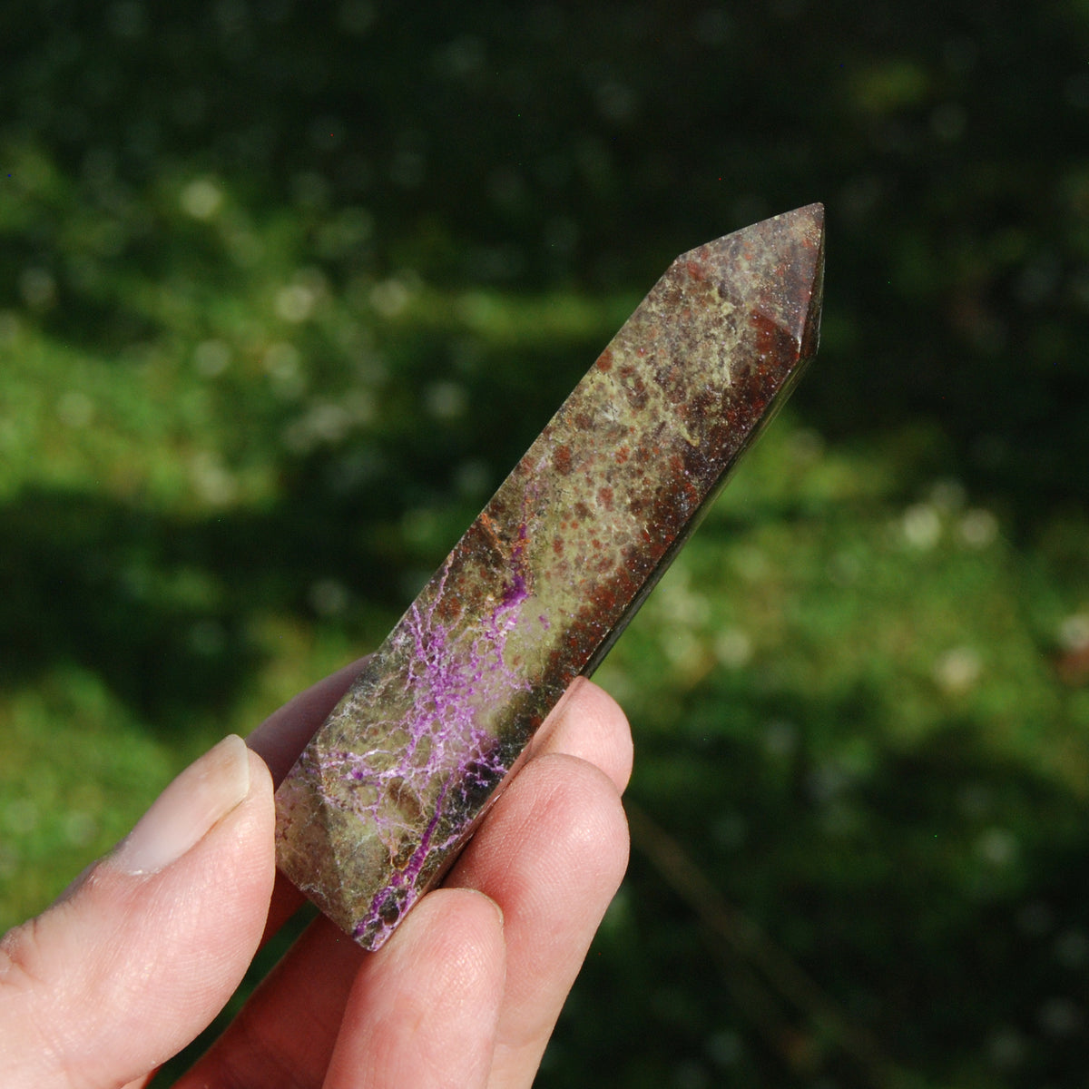 Atlantisite Stichtite Serpentine Crystal Tower