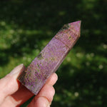 Atlantasite crystal tower, Atlantisite Stichtite Serpentine Crystal Tower