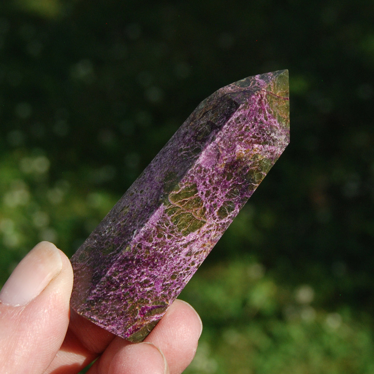 Atlantisite Stichtite Serpentine Crystal Tower
