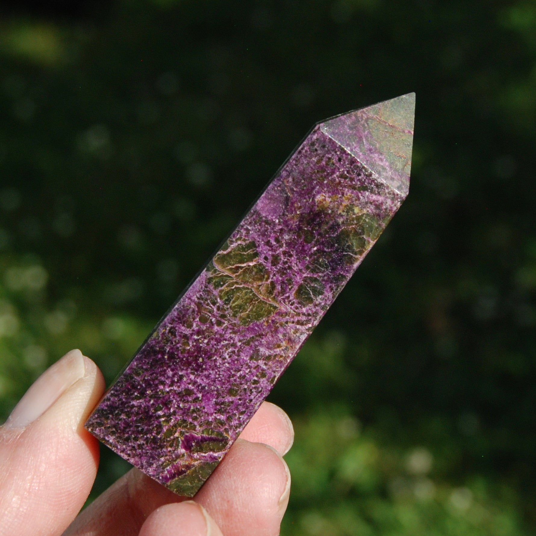 Atlantisite Stichtite Serpentine Crystal Tower