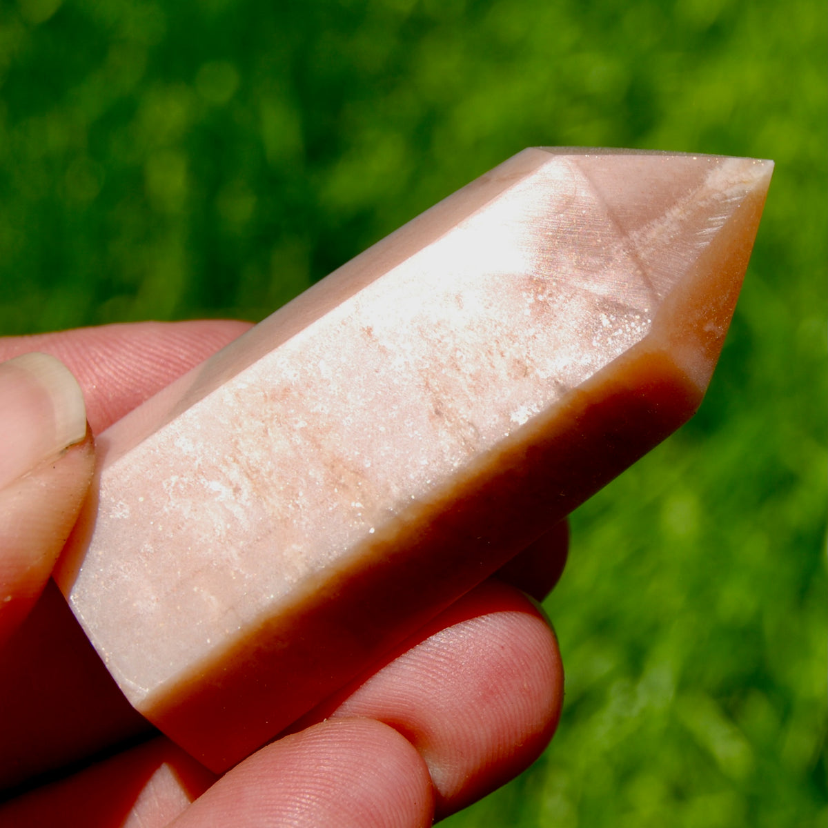 AAA Sunstone Crystal Tower - 2.25in 47g Top Quality Gem Sunstone Polished Point a12