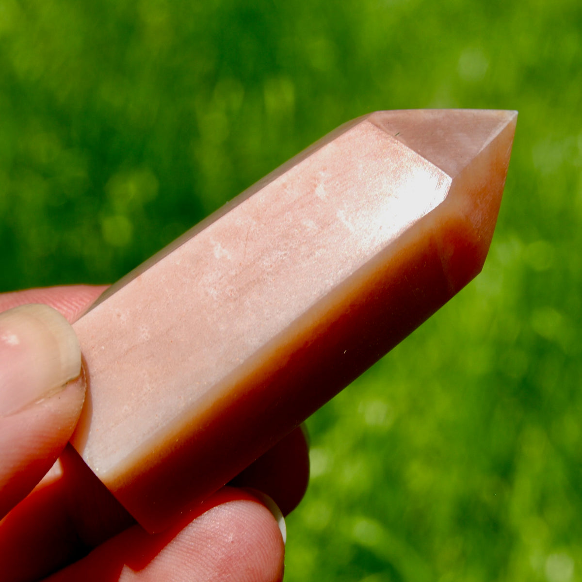 AAA Sunstone Crystal Tower - 2.25in 47g Top Quality Gem Sunstone Polished Point a12