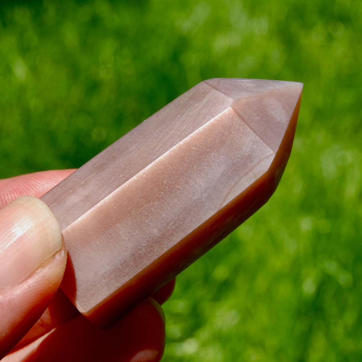 AAA Sunstone Crystal Tower - 2.1in 48g Top Quality Gem Sunstone Polished Point 