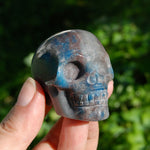 Trolleite Lepidolite Crystal Skull - 2in Stone of Spiritual Awakening