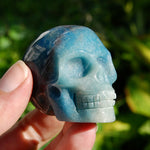 Trolleite Lepidolite Crystal Skull 2in - Stone of Spiritual Awakening