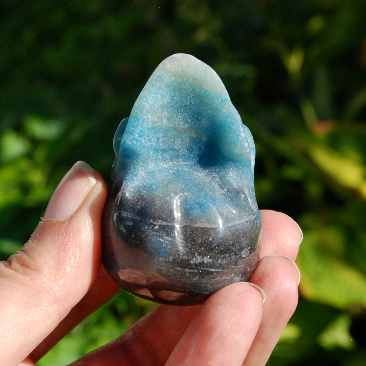 Trolleite Lepidolite Crystal Skull 2in - Stone of Spiritual Awakening