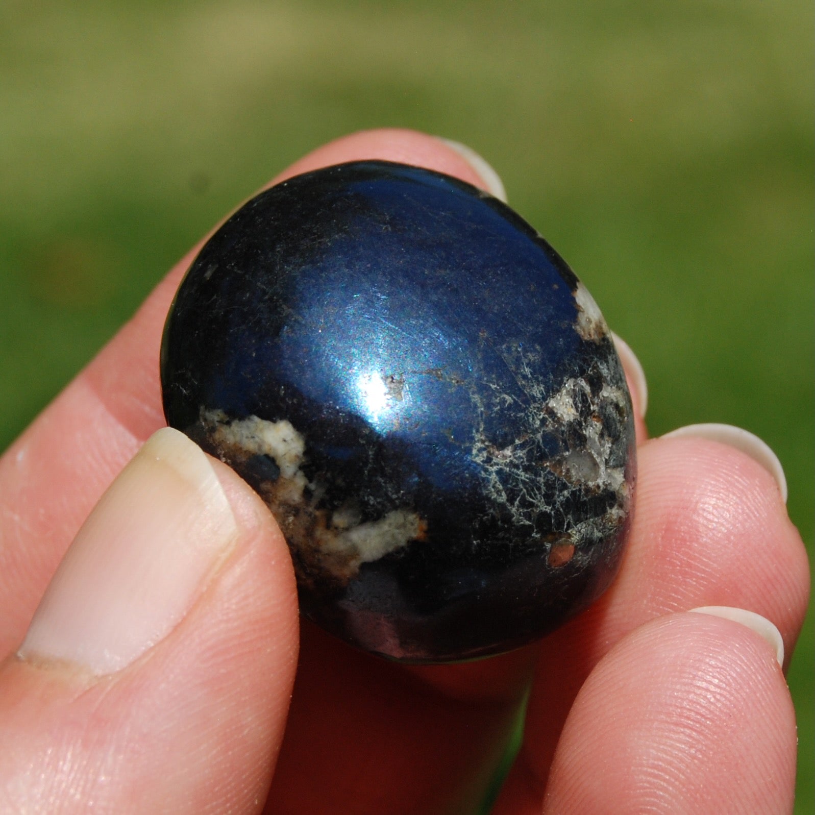 Covellite Crystal Tumbled Stone