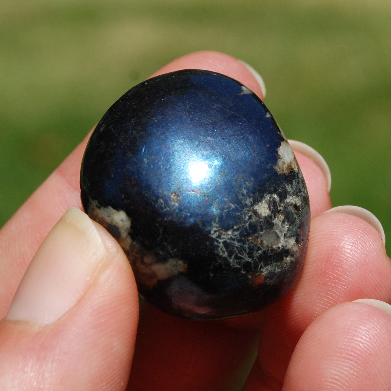 Covellite Crystal Tumbled Stone