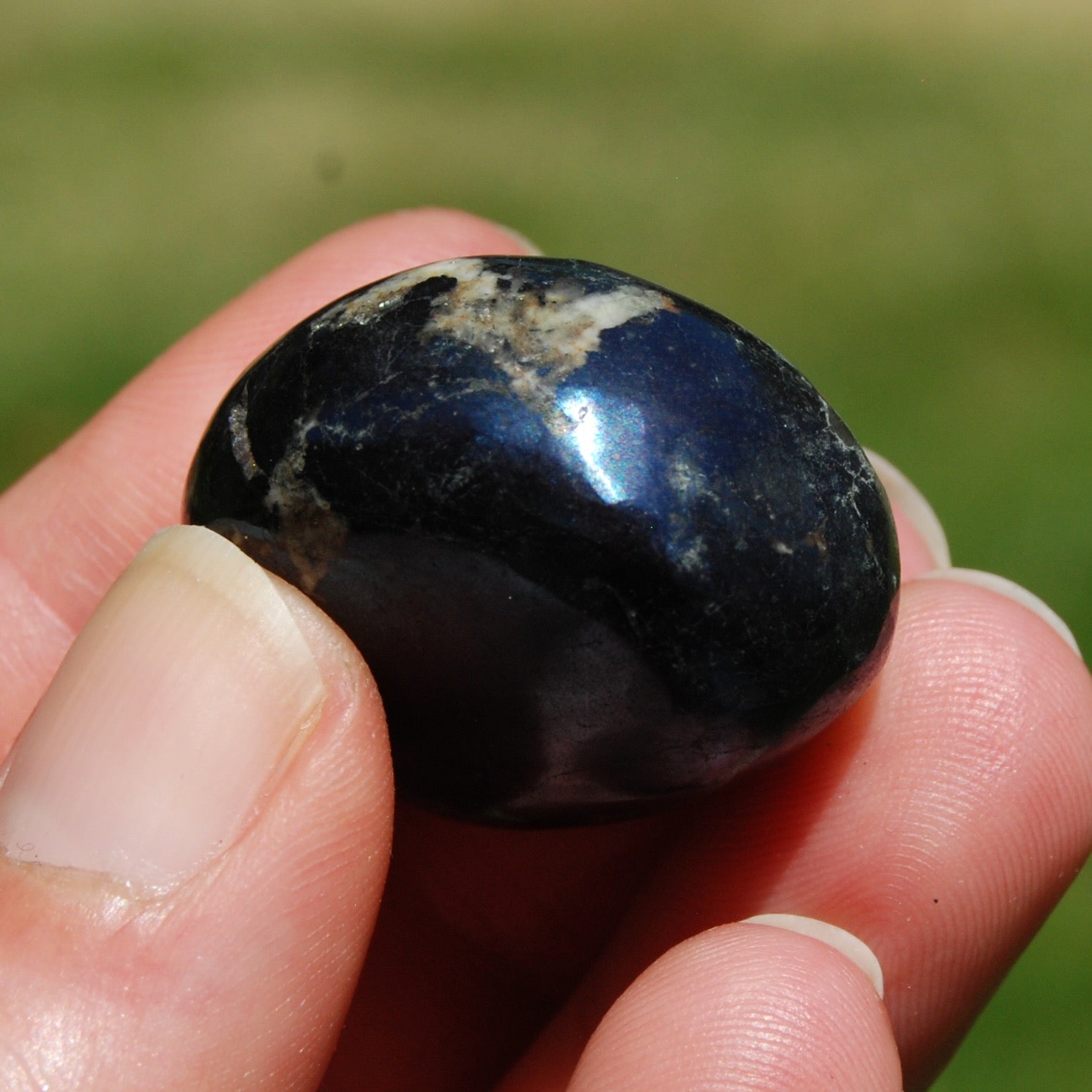 Covellite Crystal Tumbled Stone